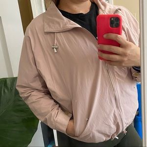 Bomber jacket , light pink size medium